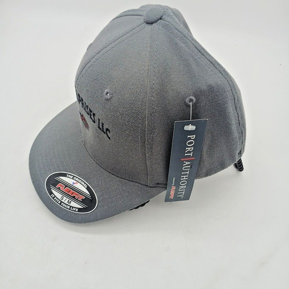 Gecko Hawaii CAP Flexfit S/M Solid Gray Color Clean New NWT Corp Hat - Picture 2 of 9